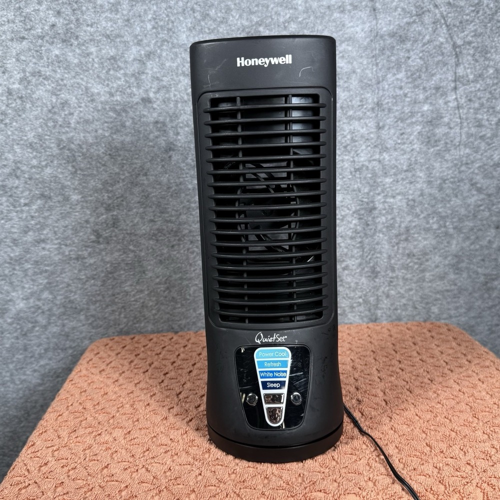 Honeywell HTF210B Quietset Personal Table Fan, Black – Oscillating Personal Fan